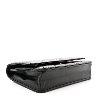 Chanel Lambskin Quilted Wallet On Chain WOC Black 4 of 12