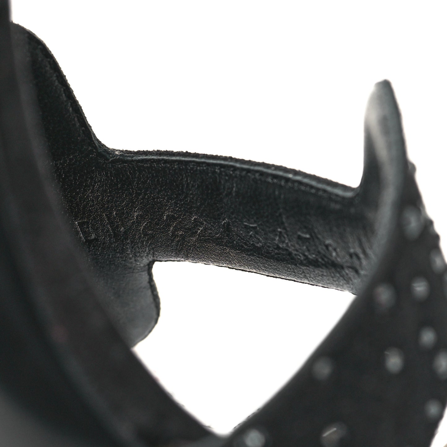 Suede Goatskin Crystal Ella 105 Sandal 39 Black
