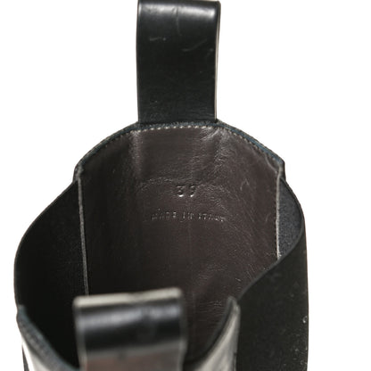 Bottega Veneta Calfskin The Tire Chelsea Boots 39 Black Transparent 9 of 14