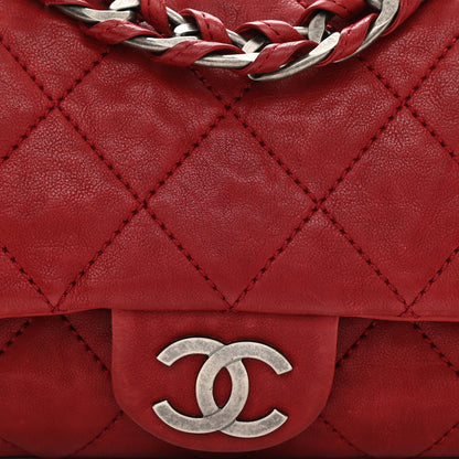 Chanel Calfskin Quilted Medium Modern Chain Flap Red 8 of 10