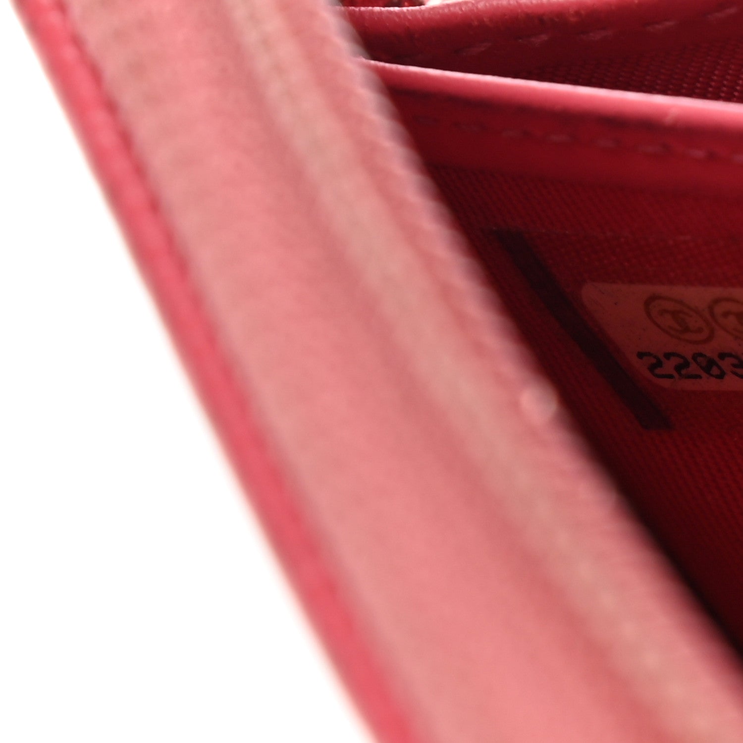 Chanel Caviar Large Timeless CC Zip Around Wallet Pink 8 of 10