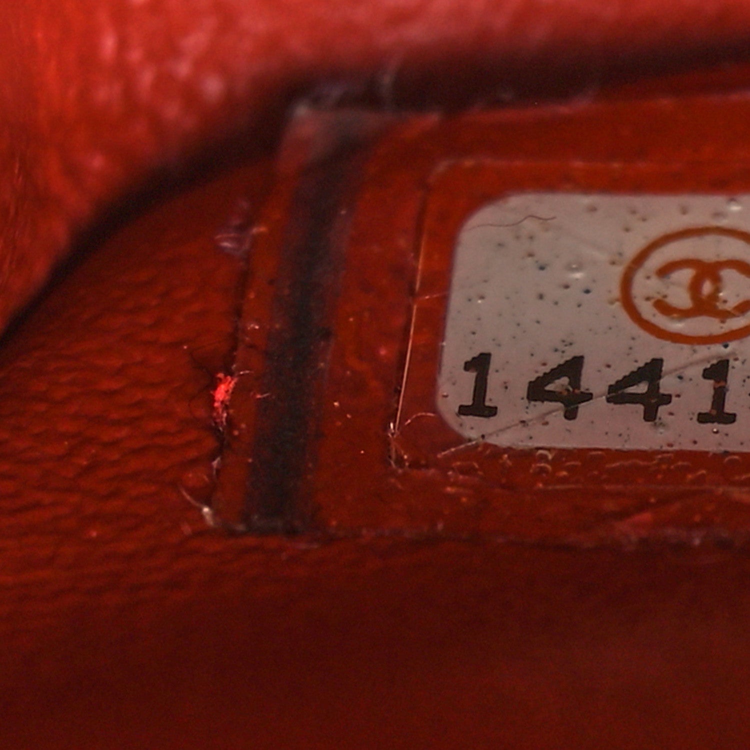 Chanel Caviar Quilted Medium Double Flap Dark Red 7 of 10