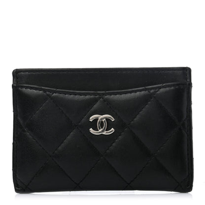 Chanel Lambskin Quilted Card Holder Black 1 of 7