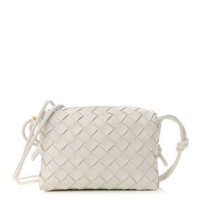 Bottega Veneta Nappa Intrecciato Mini Loop Camera Bag White 1 of 12