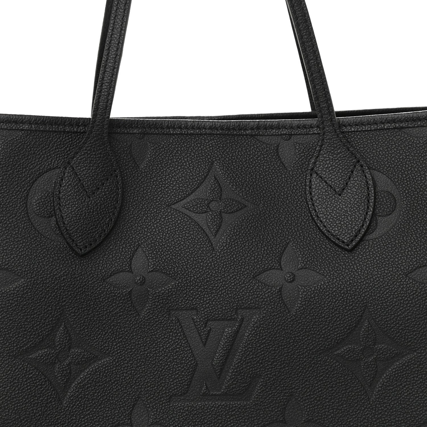 Louis Vuitton Empreinte Monogram Giant Neverfull MM Black 9 of 12