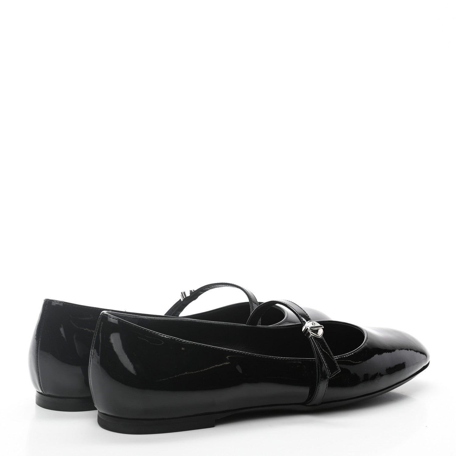Louis Vuitton Patent Uniformes Ballet Flats 37.5 Black 4 of 8