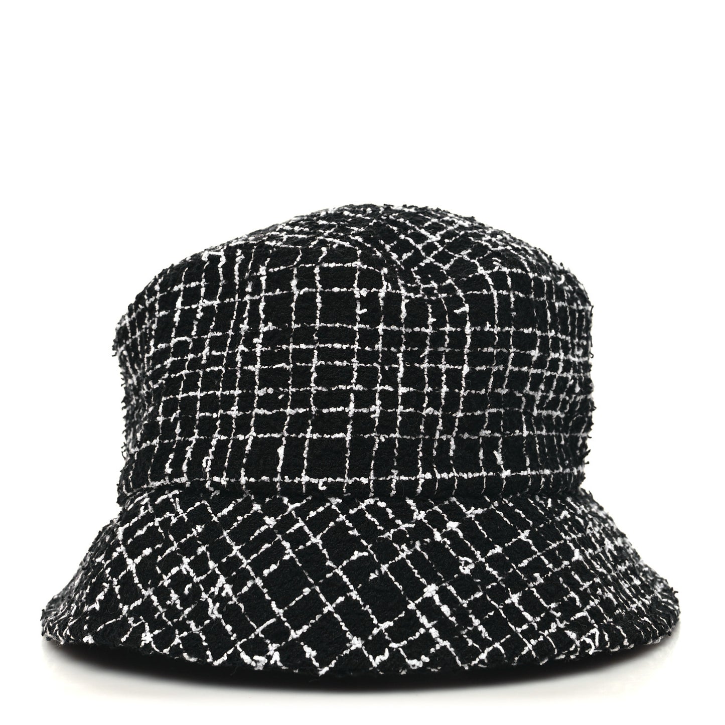 Tweed Bucket Hat M Black White