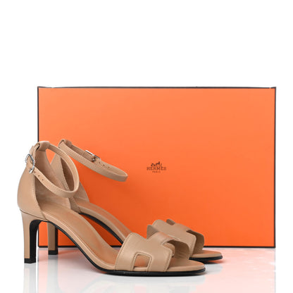 Hermes Calfskin Premiere 70 Sandals 36.5 Beige 17 of 18