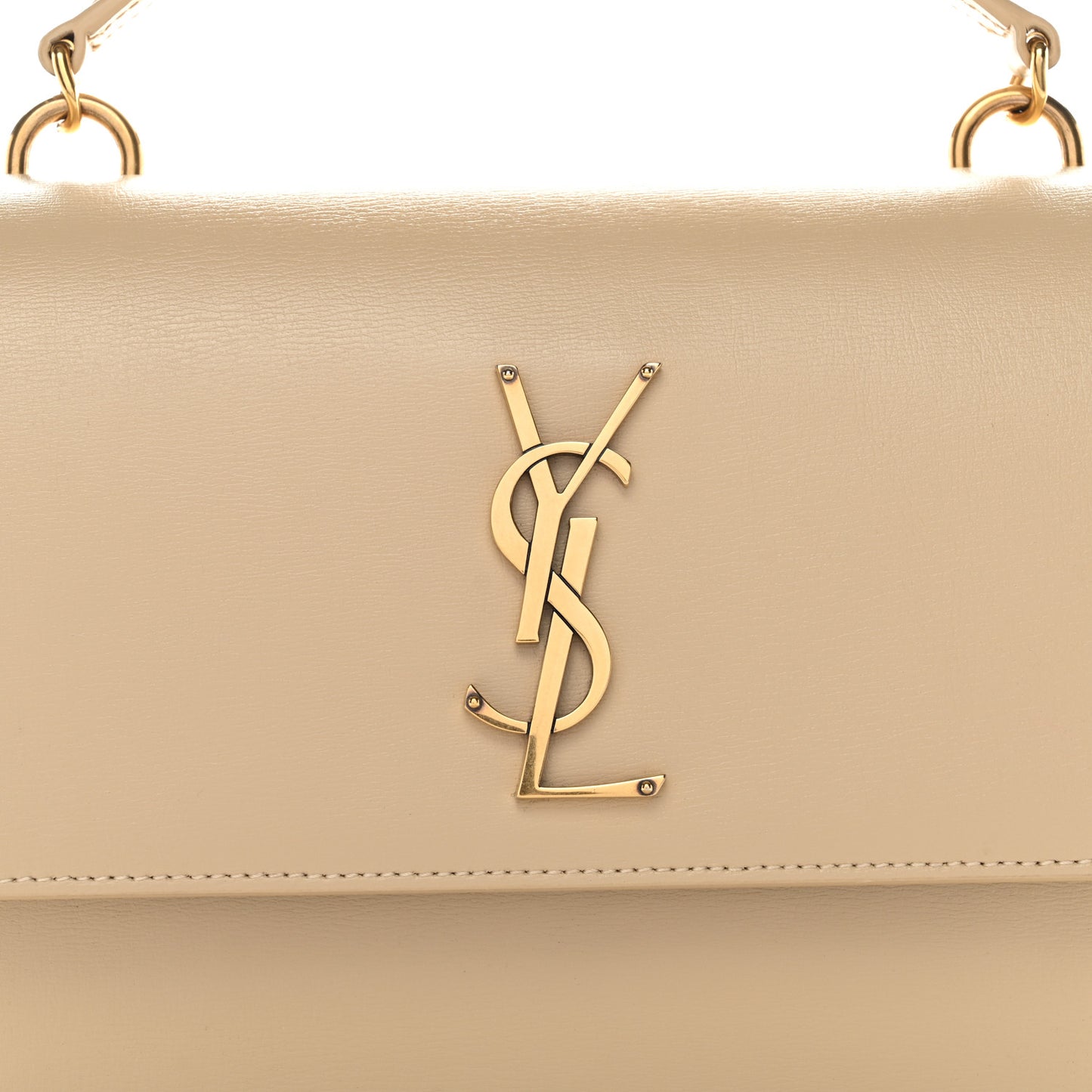 Smooth Calfskin Medium Monogram Sunset Satchel Satchel Avorio