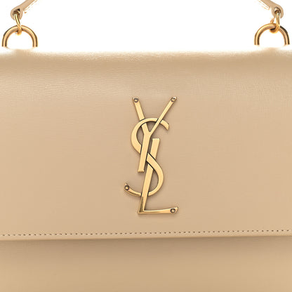 Saint Laurent Smooth Calfskin Medium Monogram Sunset Satchel Satchel Avorio 8 of 10