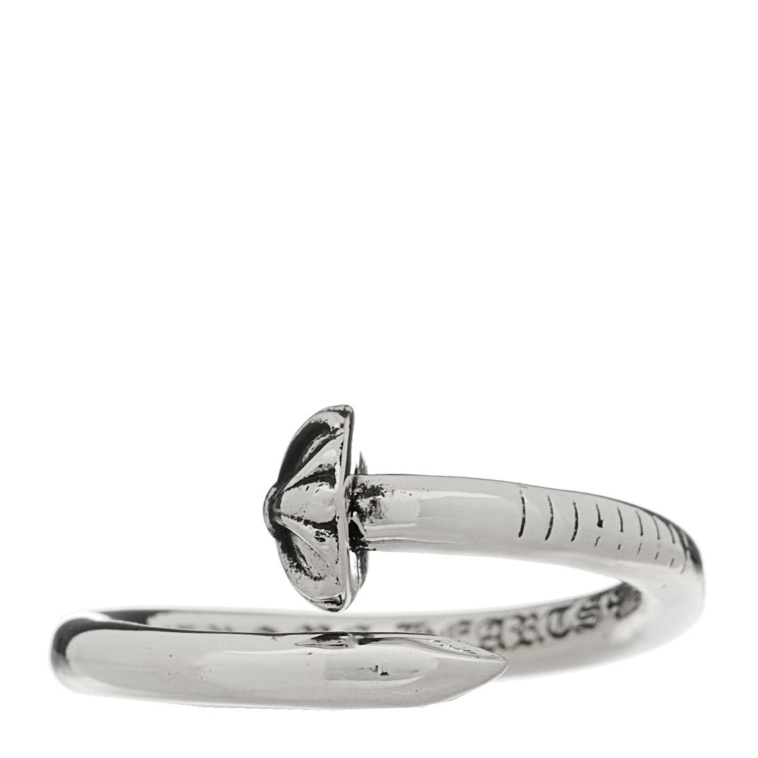 Chrome Hearts Sterling Silver Cross Ball Nail Ring 58 8.5 1 of 4