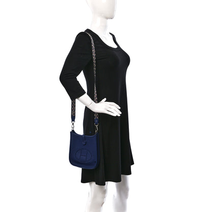 Hermes Taurillon Maurice Zigzag Evelyne TPM Bleu Saphir Bleu Zellige Indigo Black 2 of 9