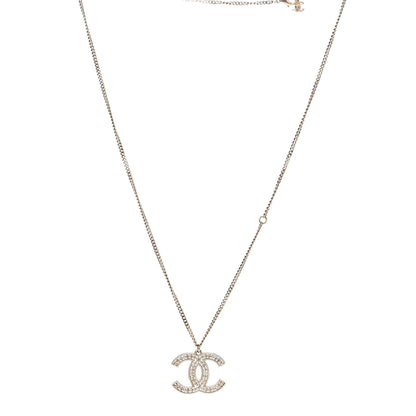 Chanel CC Pendant Necklace Gold 1 of 3