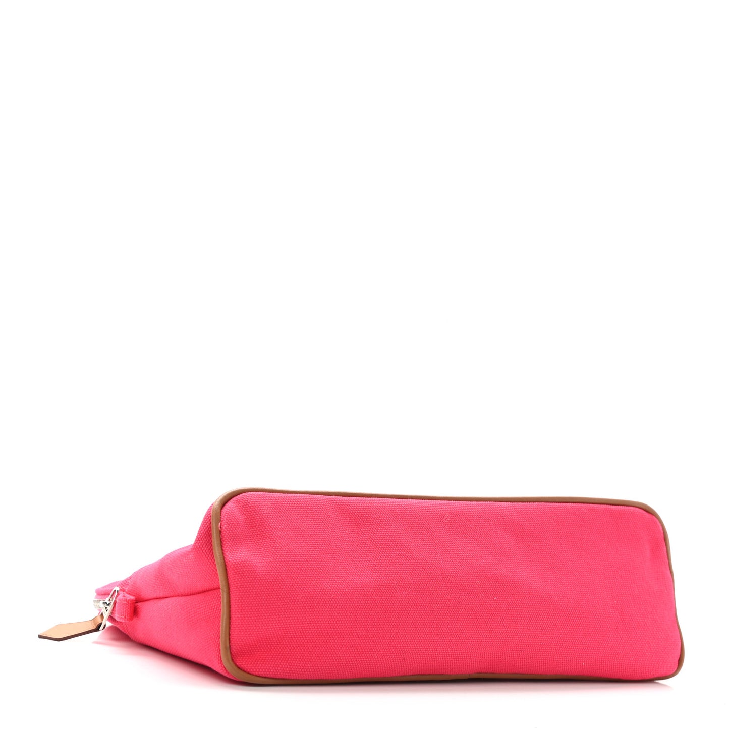 Cotton Canvas Mini Bolide Travel Cosmetic Pouch Hibiscus
