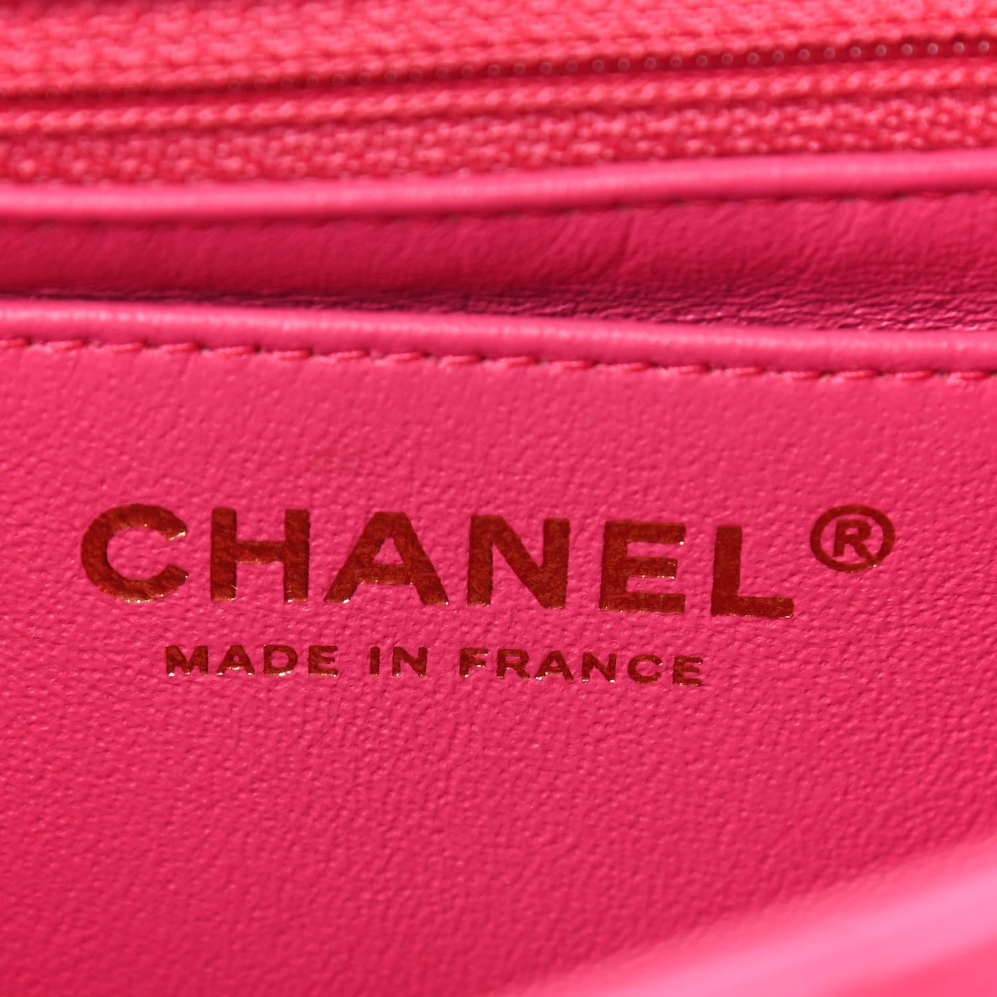 Lambskin Quilted Mini Rectangular Flap Pink
