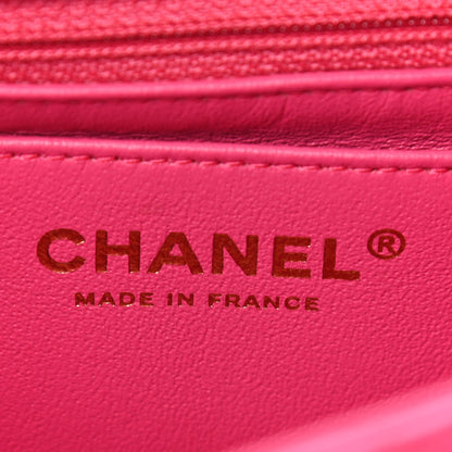 Chanel Lambskin Quilted Mini Rectangular Flap Pink 6 of 10