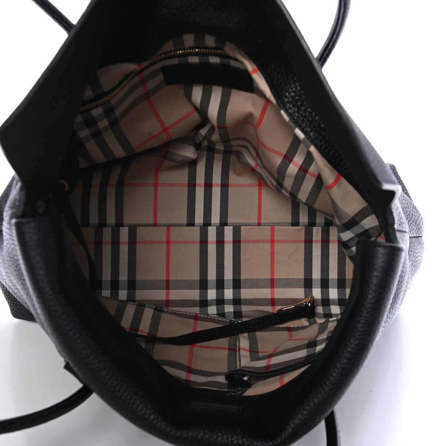 London Grainy Calfskin Medium Baynard Tote Black