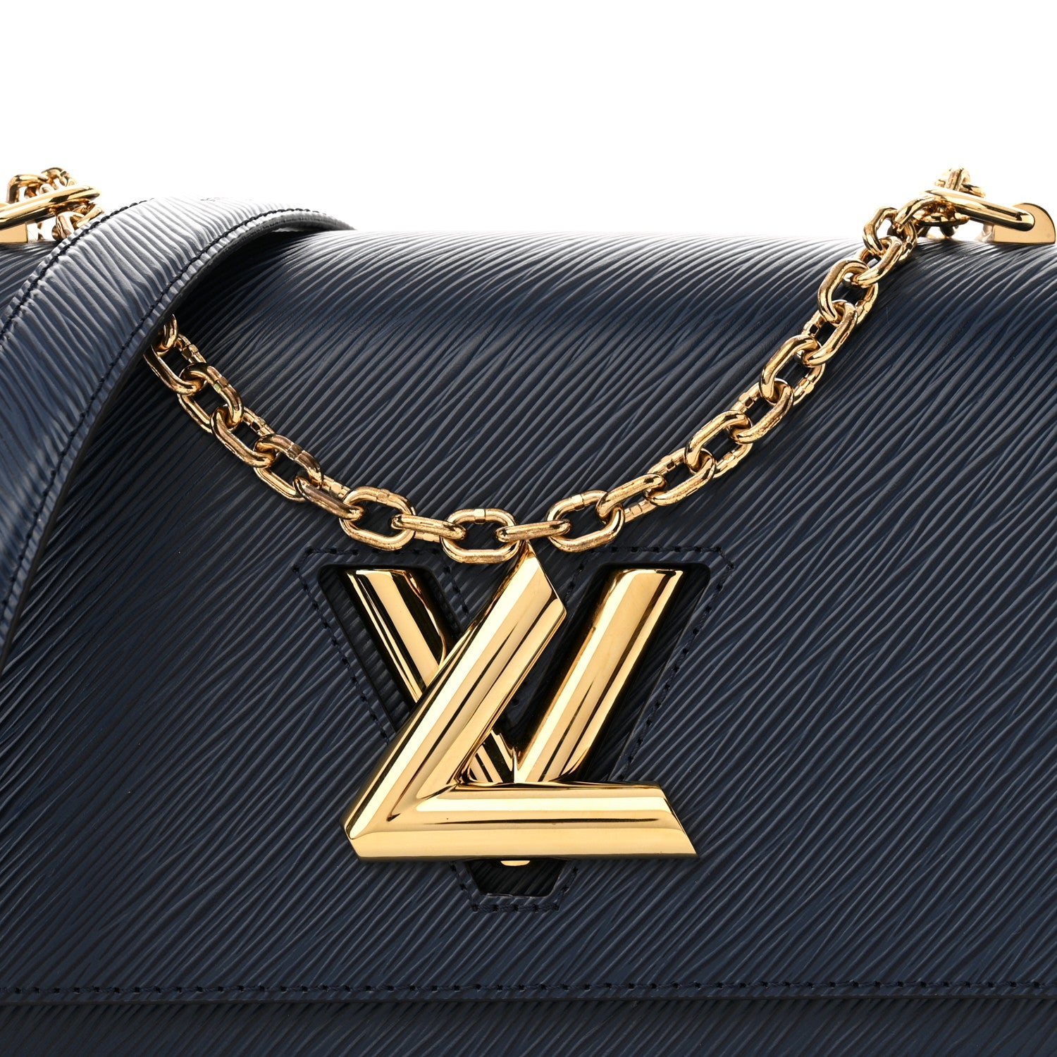 Louis Vuitton Epi Twist Shoulder Bag MM Indigo 8 of 13
