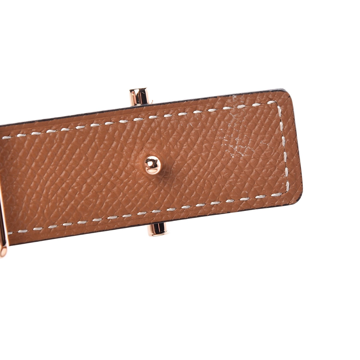 Hermes Swift Epsom 24mm Gamma Belt 90 Black Gold 4 of 7