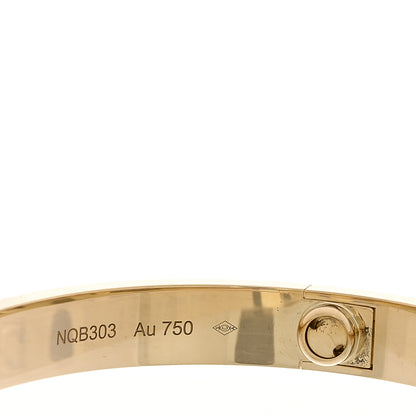 Cartier 18K Yellow Gold LOVE Bracelet 15 7 of 9