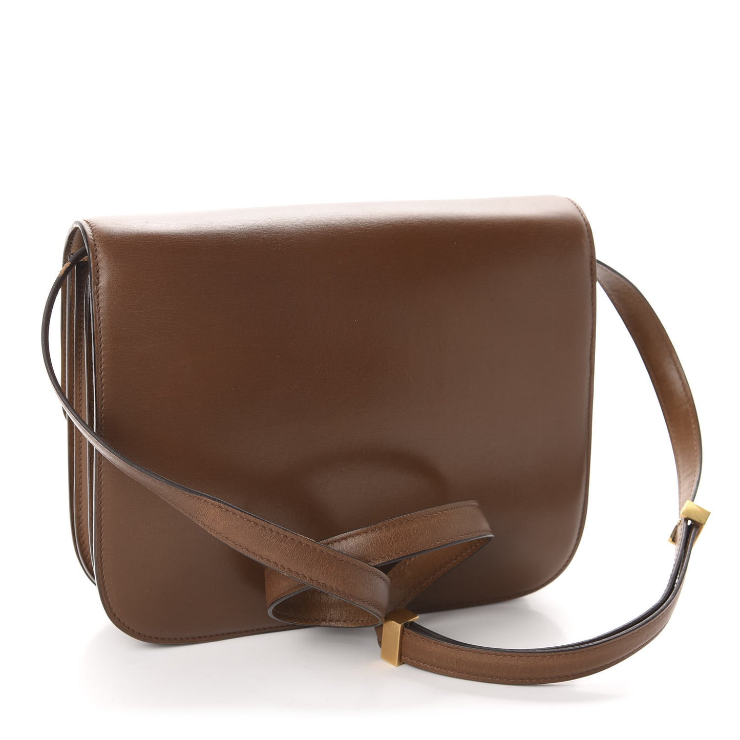 Box Calfskin Medium Classic Box Flap Bag Camel