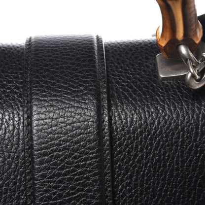 Gucci Dollar Calfskin Crystal Web Medium Dionysus Bamboo Top Handle Bag Black Black Diamond 9 of 10