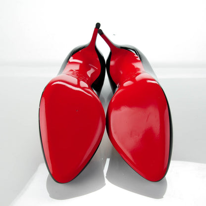 Christian Louboutin Patent Doracora 100 Pumps 40.5 Black 9 of 14