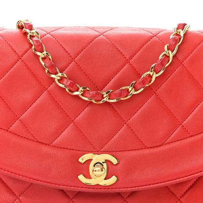 Chanel Lambskin Quilted Small Single Flap Red 8 of 12