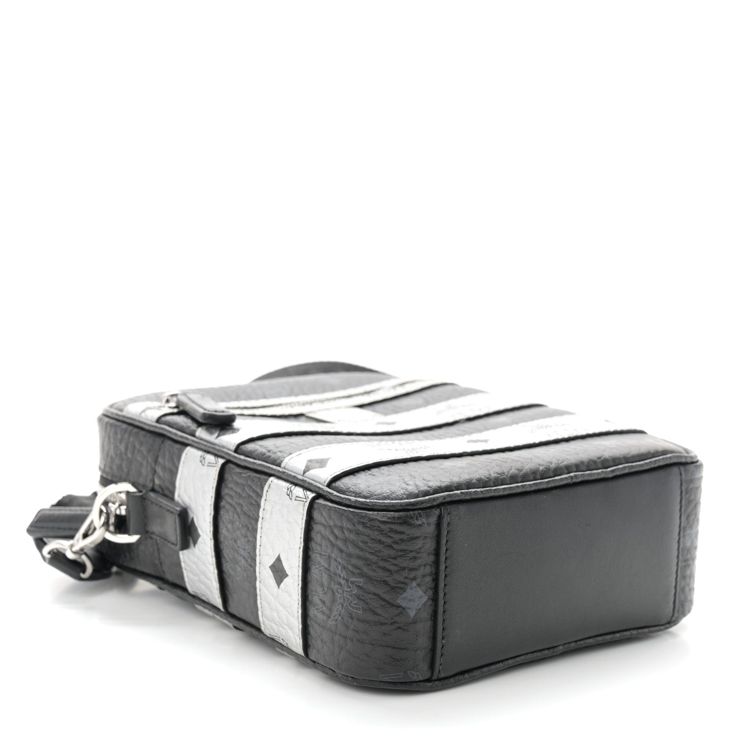 MCM Visetos Spot Crossbody Bag Black 4 of 9