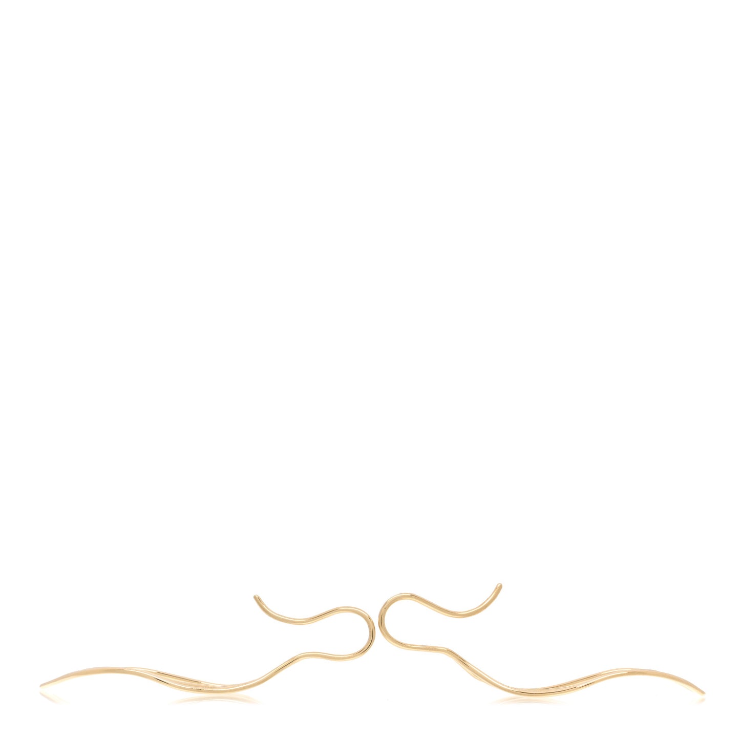 18K Yellow Gold Elsa Peretti Wave Earrings