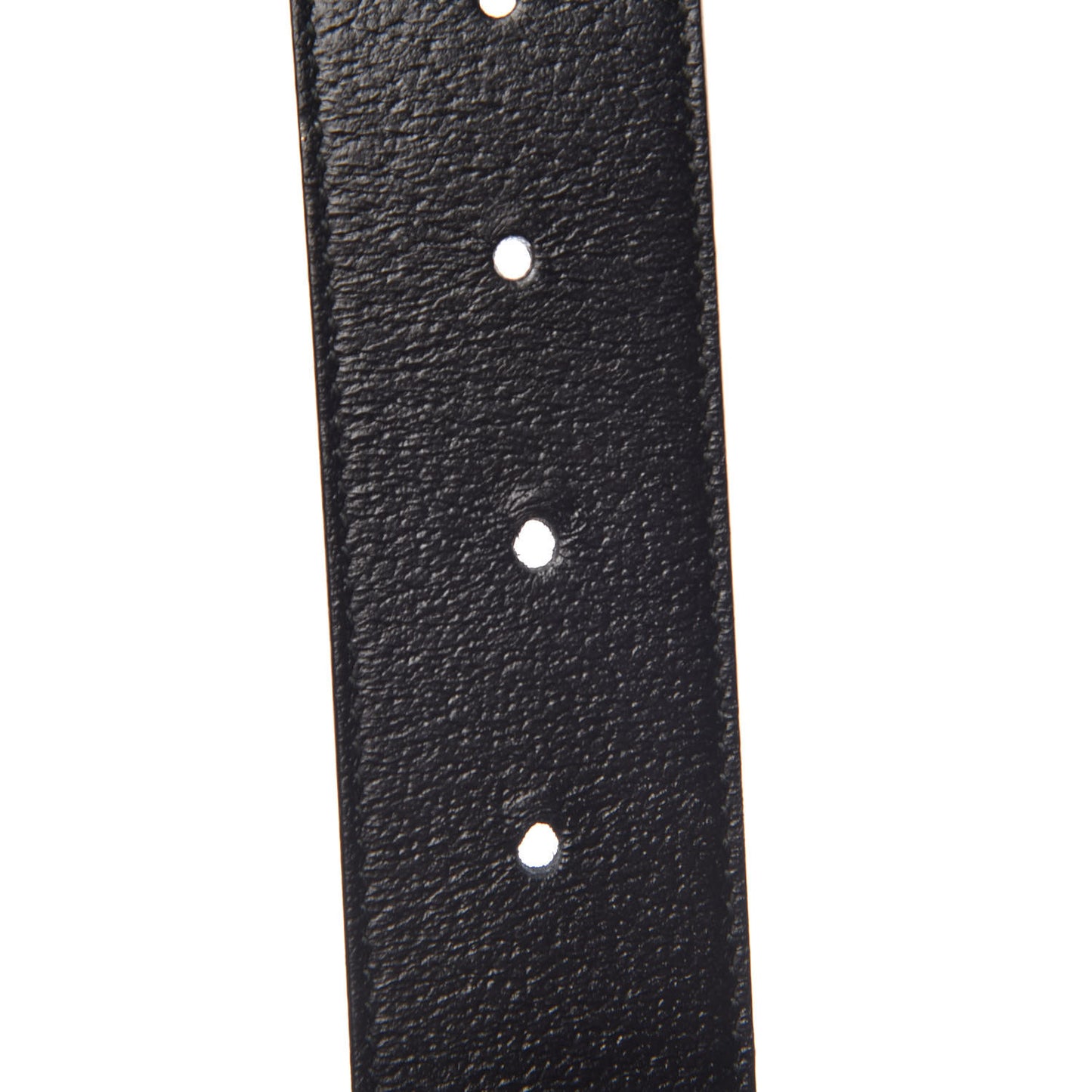 Textured Dollar Calfskin Double G 40mm Belt 120 48 Black