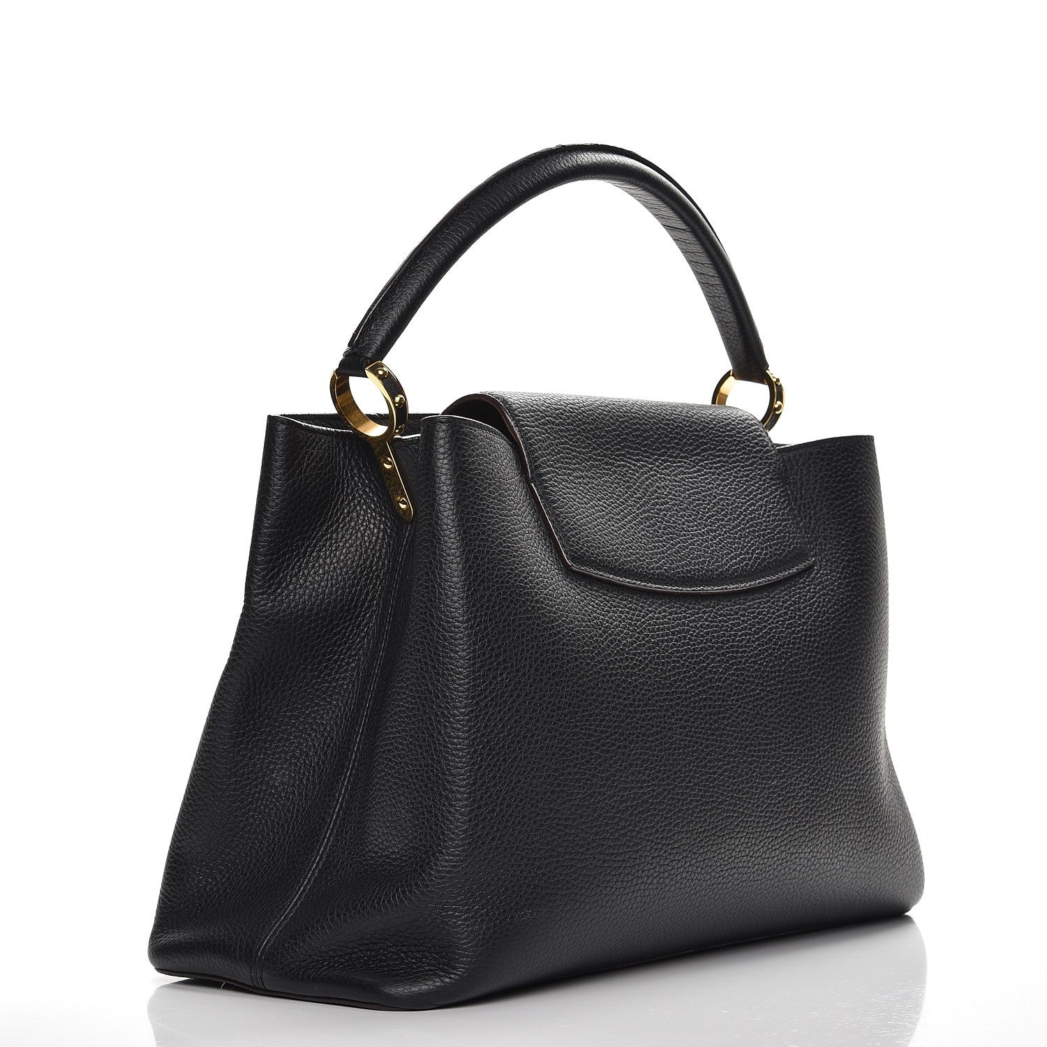 Louis Vuitton Taurillon Capucines GM Black 3 of 11