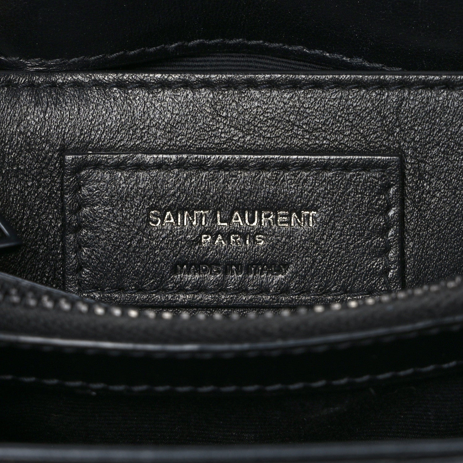 Saint Laurent Calfskin Y Quilted Monogram Monochrome Small Loulou Chain Satchel Black 6 of 9