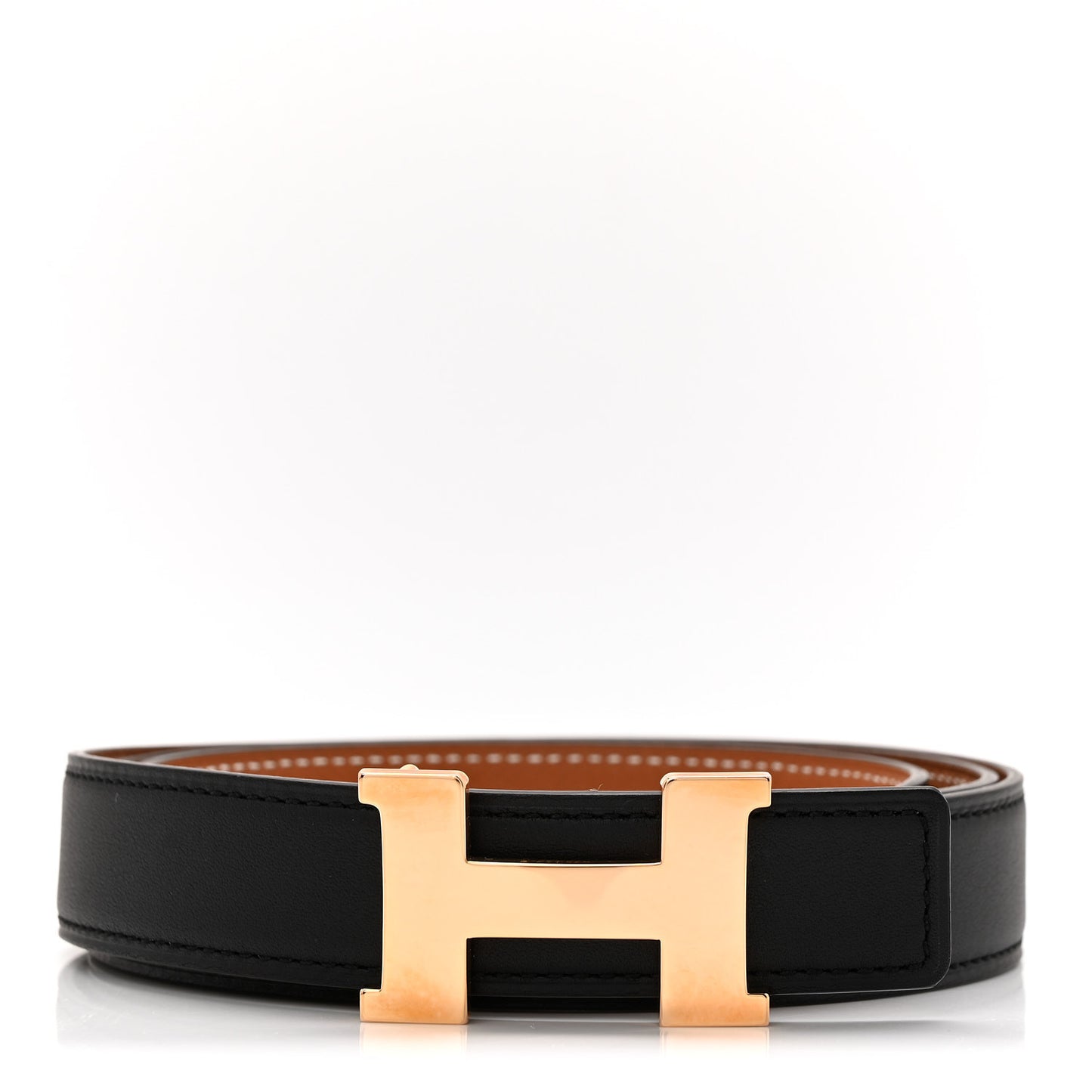 Swift Epsom 24mm Mini Constance H Belt 95 38 Black Gold
