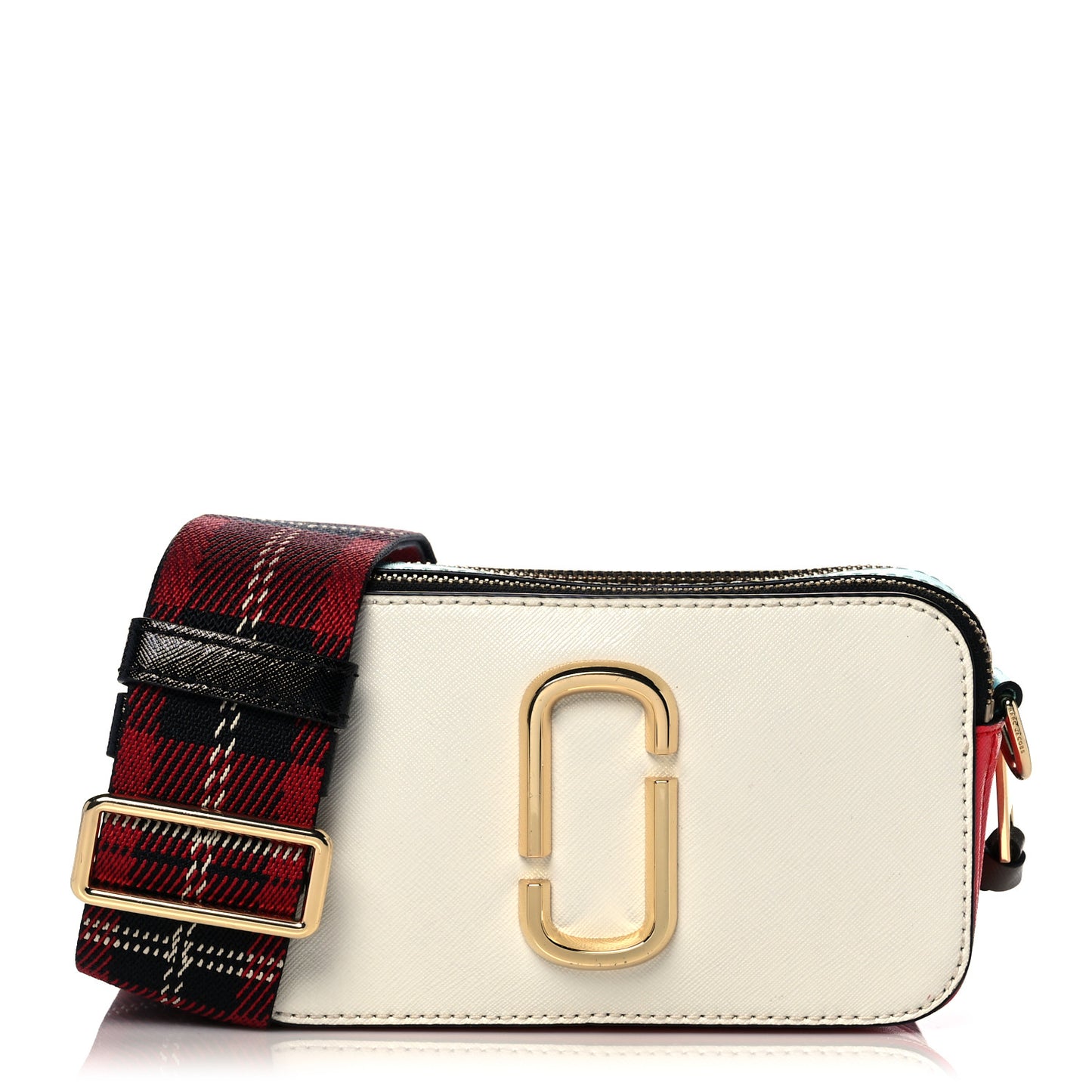Saffiano Small Snapshot Camera Bag Porcelain Multi