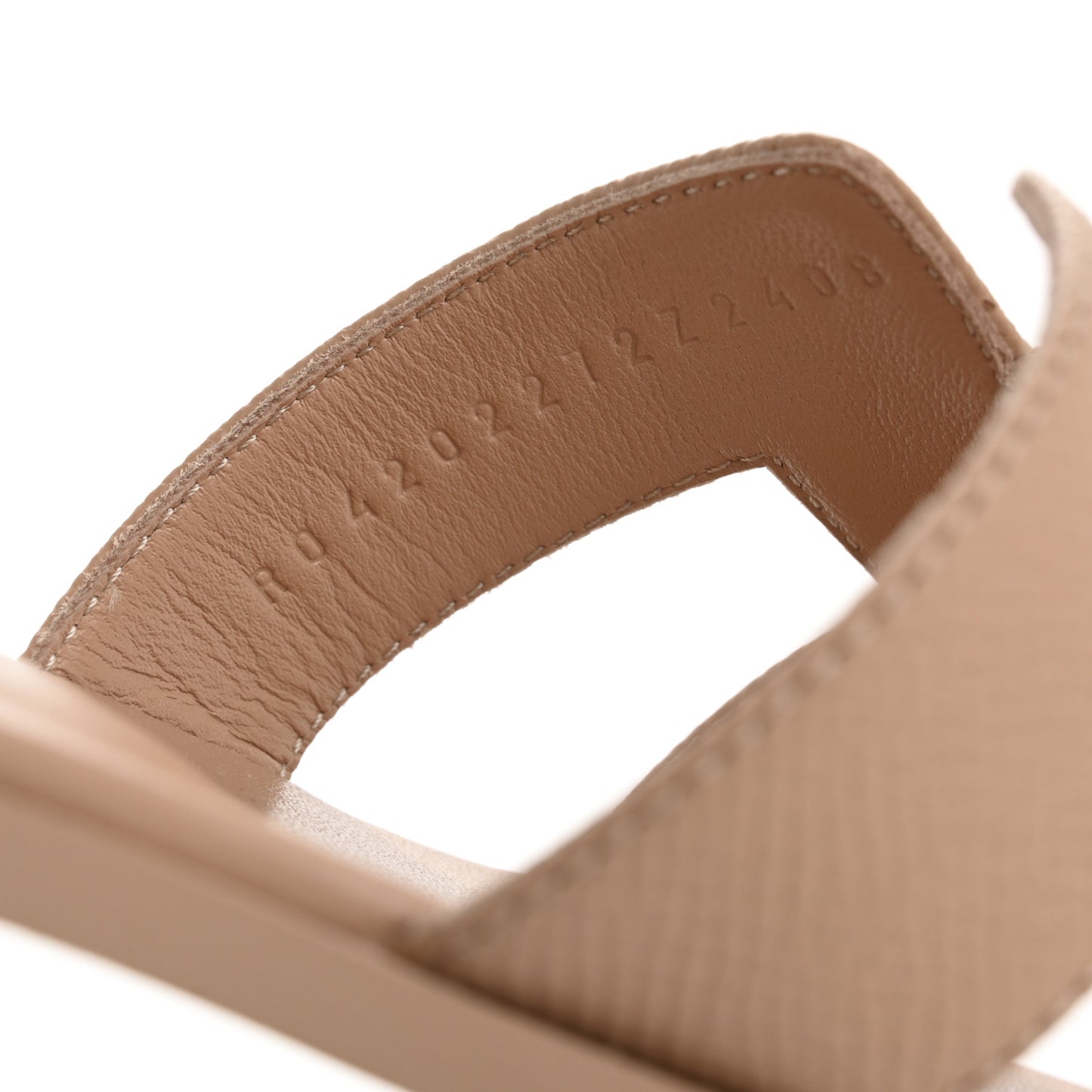 Epsom Oran Sandals 37.5 Beige Perlino