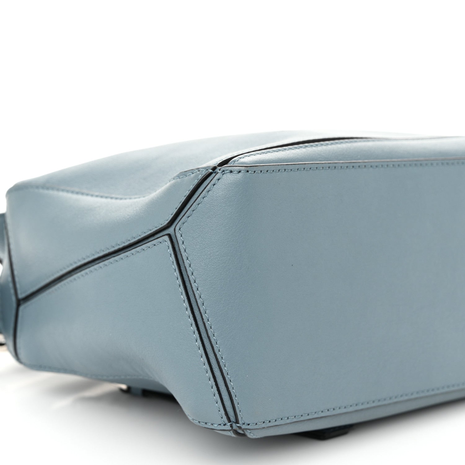 Loewe Calfskin Small Puzzle Bag Stone Blue 9 of 10