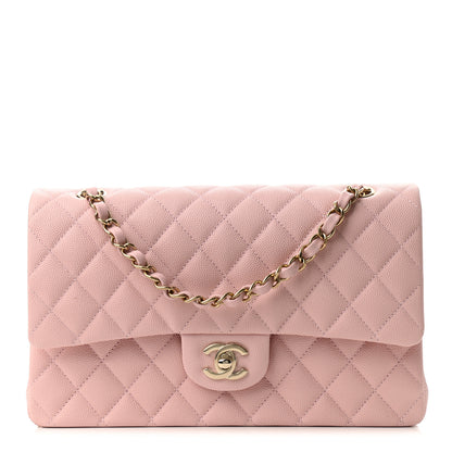 Chanel Caviar Quilted Medium Double Flap Light Pink 1 of 11