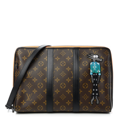 Louis Vuitton Monogram Embroidered Cartoon LV Friends Keepall Pouch 1 of 10