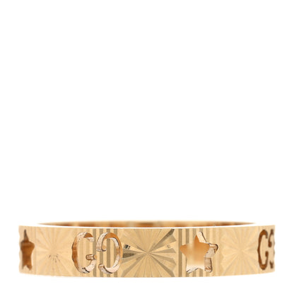 Gucci 18K Yellow Gold Icon Stars Band Ring 58 8.25 1 of 4