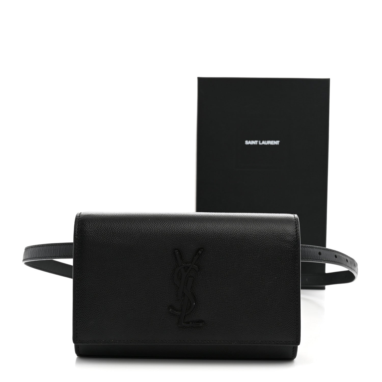 Saint Laurent Grain De Poudre Monogram Kate Belt Bag Black 10 of 10