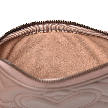 Gucci Calfskin Matelasse Mini GG Marmont Chain Crossbody Bag Porcelain Rose 6 of 14
