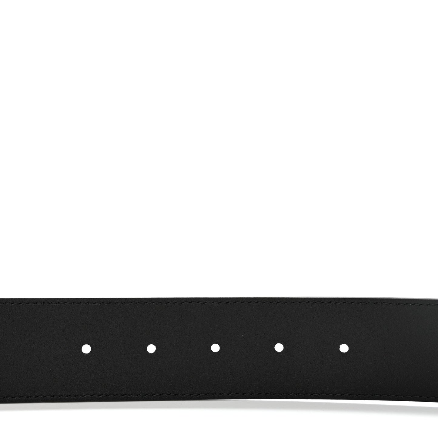 GG Supreme Monogram Selleria Calfskin Interlocking G 40mm Belt 95 38 Black Grey