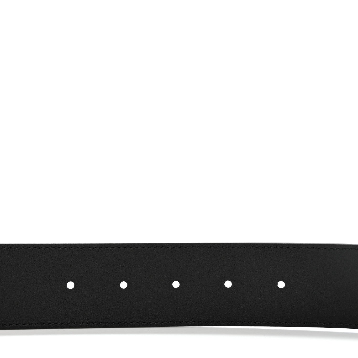 Gucci GG Supreme Monogram Selleria Calfskin Interlocking G 40mm Belt 95 38 Black Grey 4 of 6