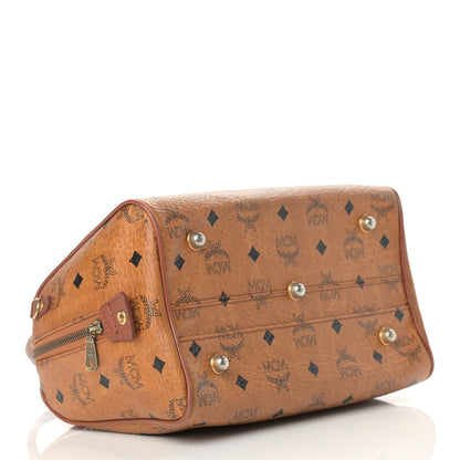 MCM Visetos Essential Boston Bag Cognac 3 of 22