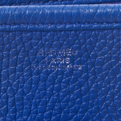 Hermes Taurillon Clemence Evelyne III GM Bleu Electrique 7 of 14