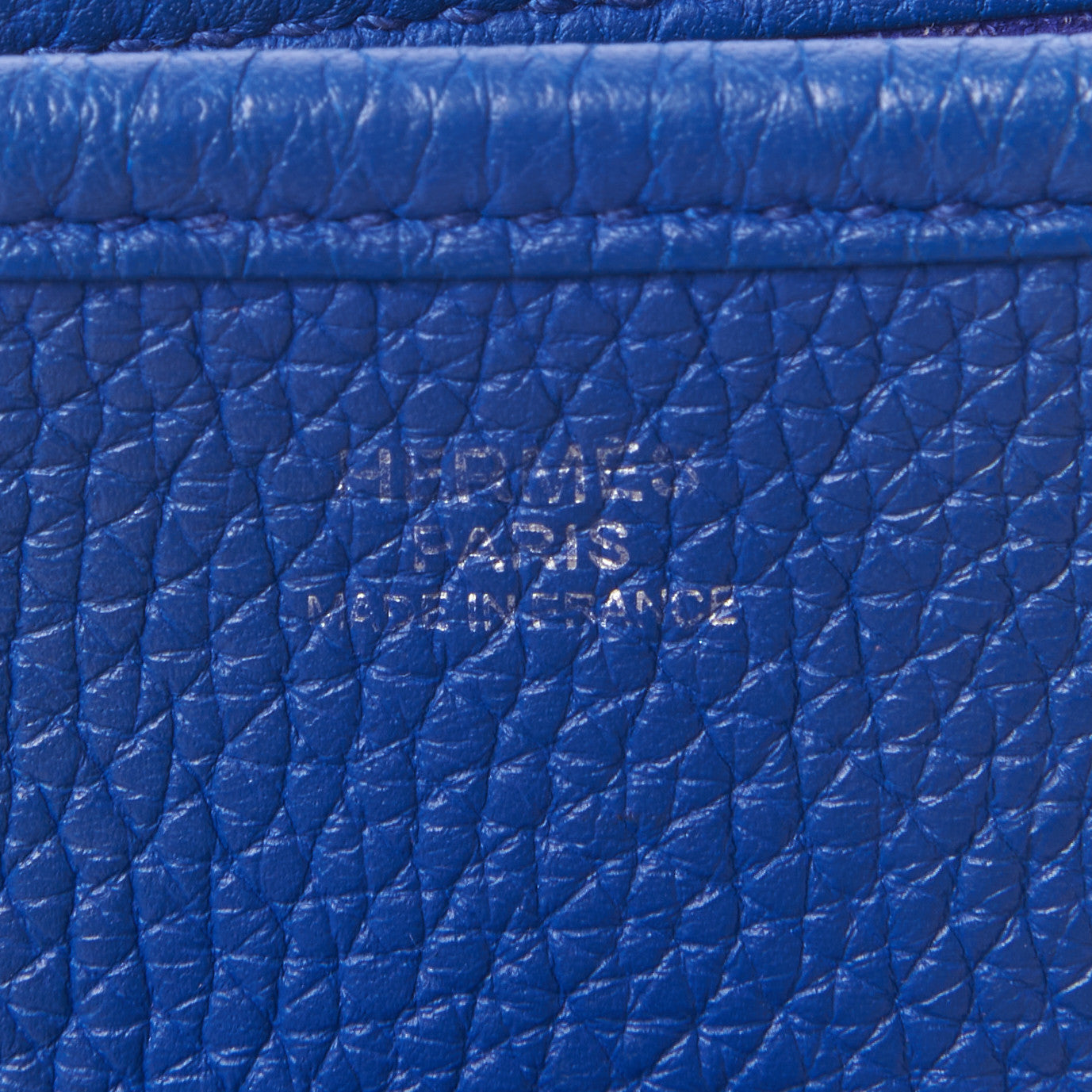 Hermes Taurillon Clemence Evelyne III GM Bleu Electrique 7 of 14