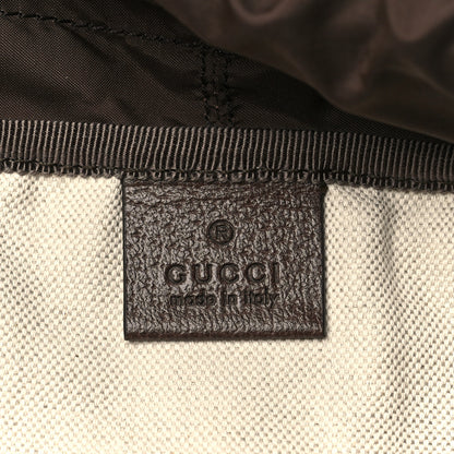 Gucci GG Supreme Monogram Medium Ophidia Double Buckle Backpack Brown 9 of 9