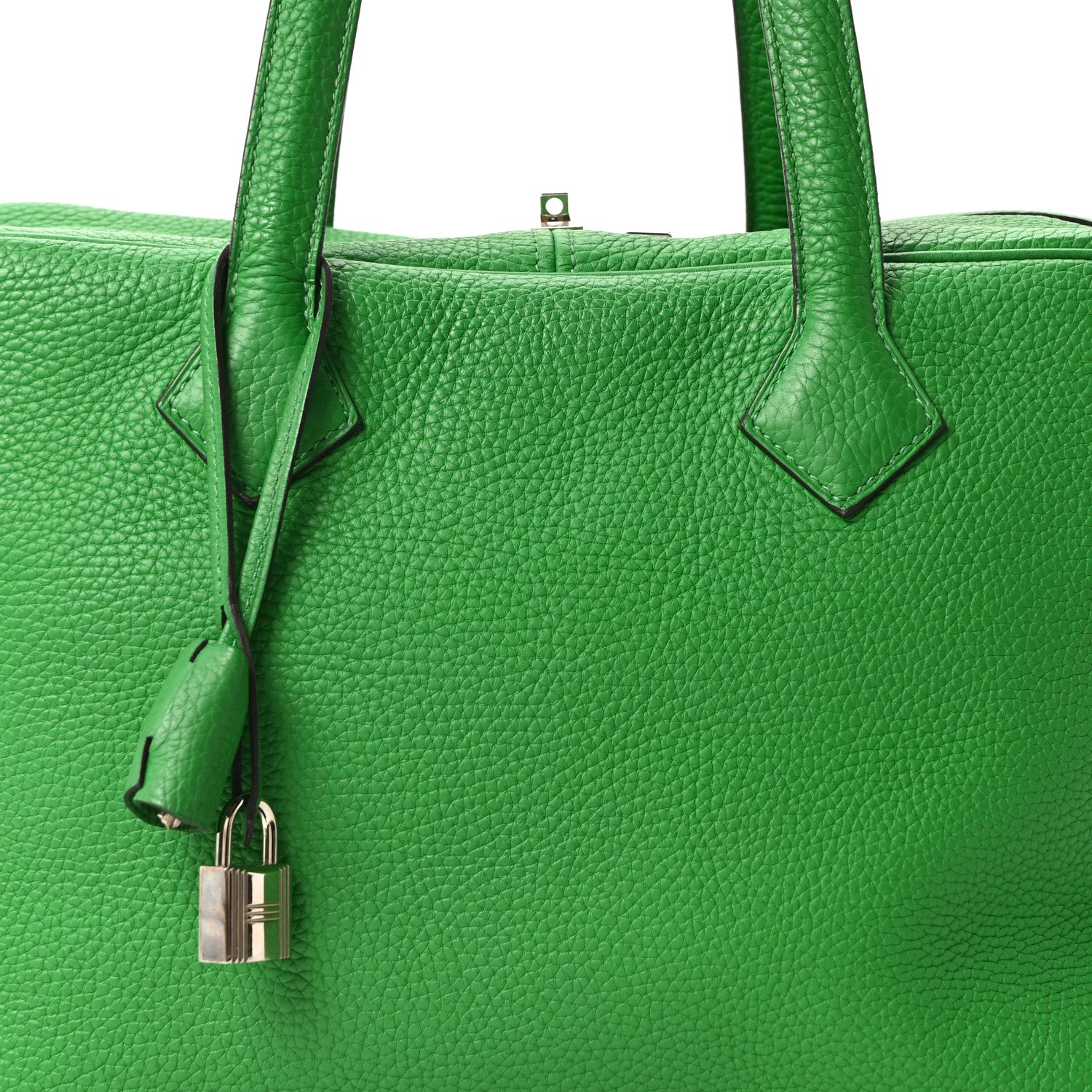 Hermes Taurillon Clemence Victoria II 35 Bambou 9 of 11