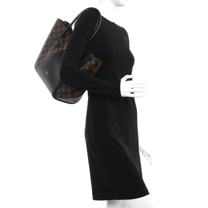 Louis Vuitton Calfskin Monogram Kimono Tote Black 2 of 6